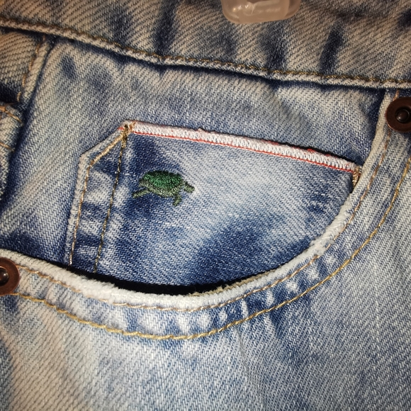 Tortoise Denim Jeans Straight Leg Distressed Light wash Size 29 *RARE* - Picture 4 of 11